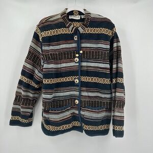 Flashback Womens Jacket XL Vintage Boho Artsy Lagenlook Southwestern Tapestry